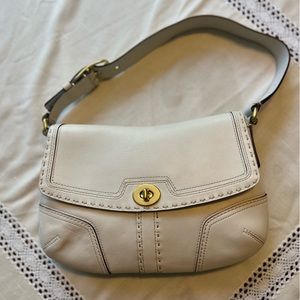 Off white coach purse